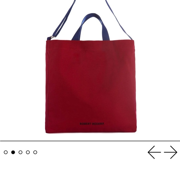 Robert Indiana LOVE Canvas Crossbody Tote - Picture 2 of 5